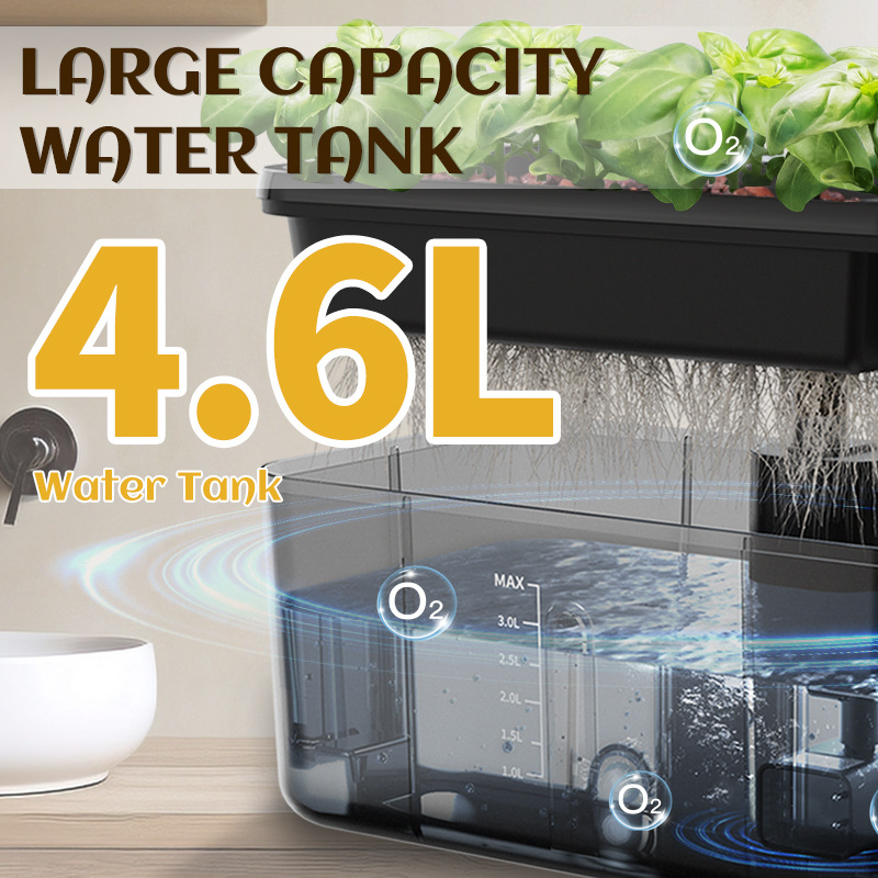 Indoor Herb Garden Kit - 4.6L Indoor Growing System with LED