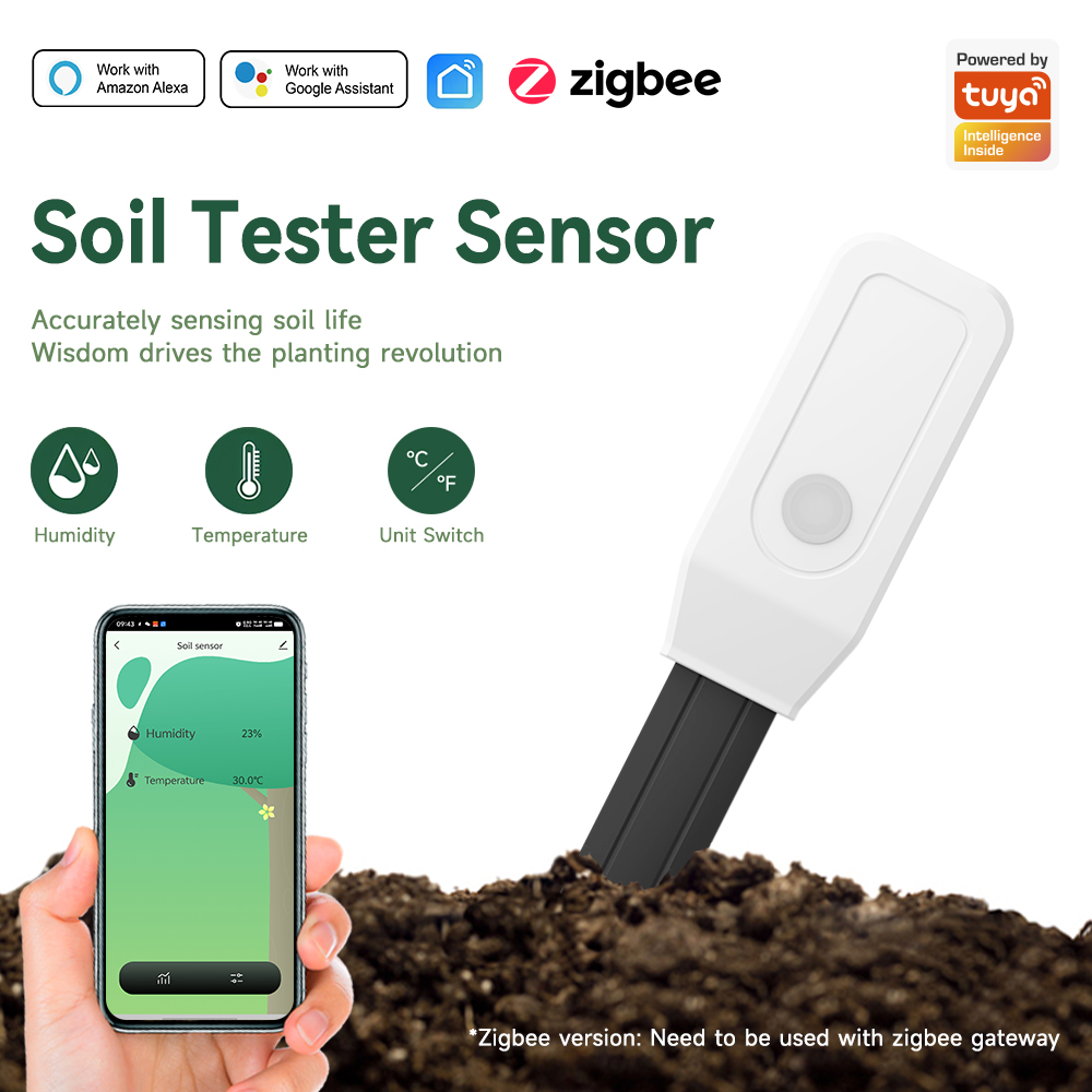 Smart Garden Sensors - Smart Soil Tester Sensor, Zigbee 3.0