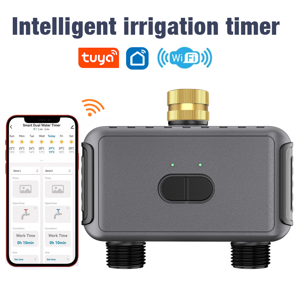 Smart Garden Sensors - Wifi Automatic Water Timer Dual Hose