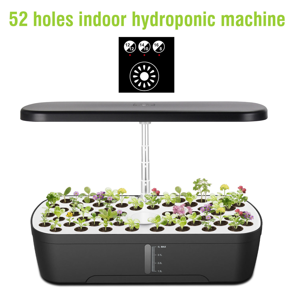 Indoor Herb Garden Kit - Newest 52 Plant Pots Hydroponics Growing
