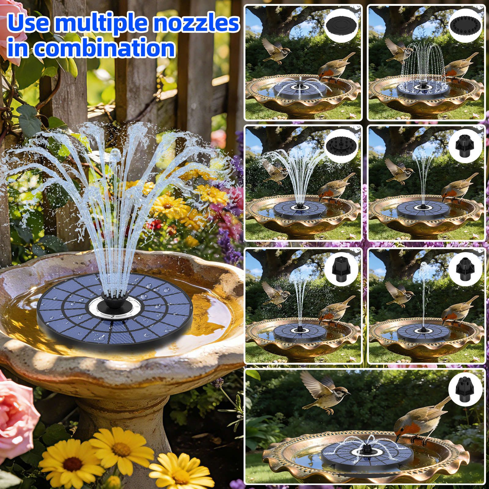 5.5W Solar Water Fountain 1500 – Smart Garden Light Camera Bewertung und Preis