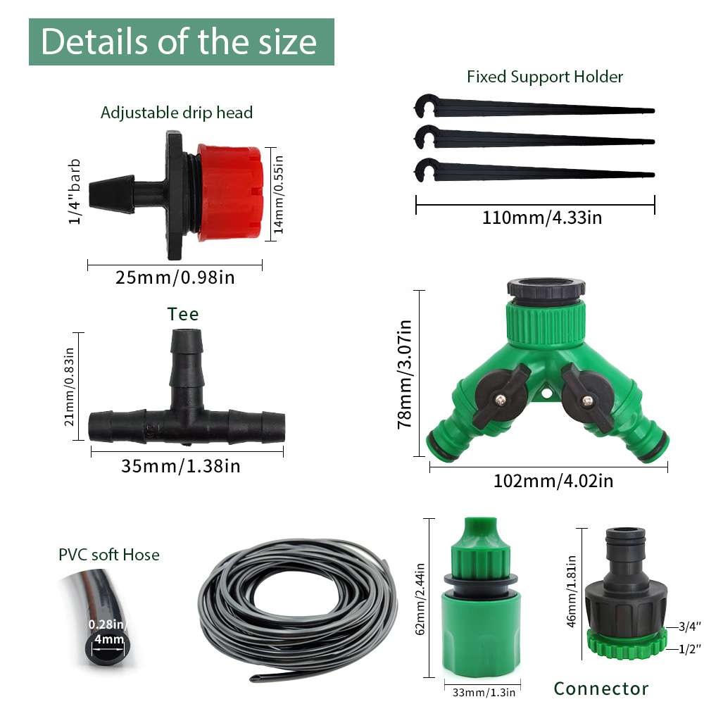 Greenhouse 15M-30M DIY Drip Ir – Smart Urban Garden Bewertung und Preis