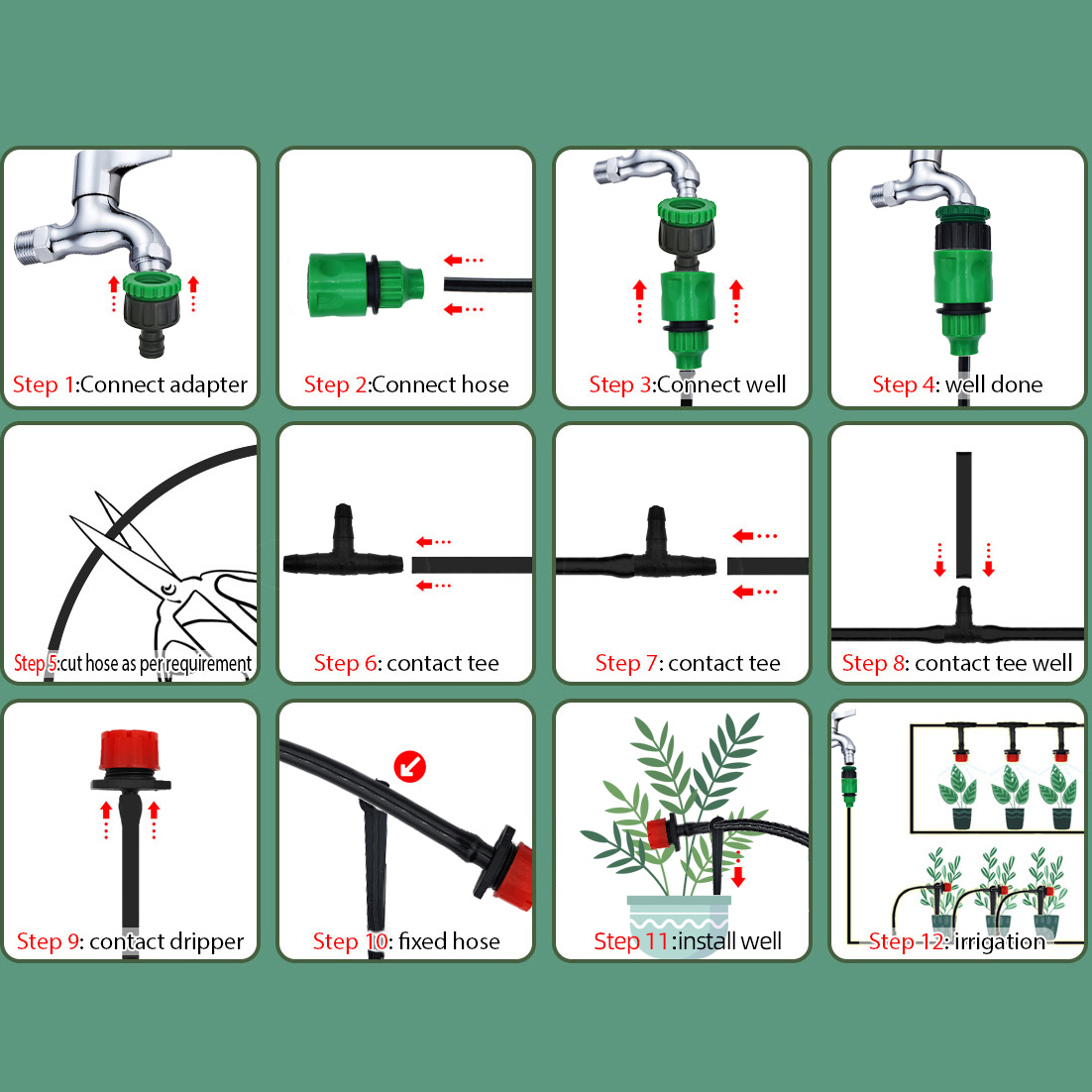 Greenhouse 15M-30M DIY Drip Ir – Smart Urban Garden Bewertung und Preis