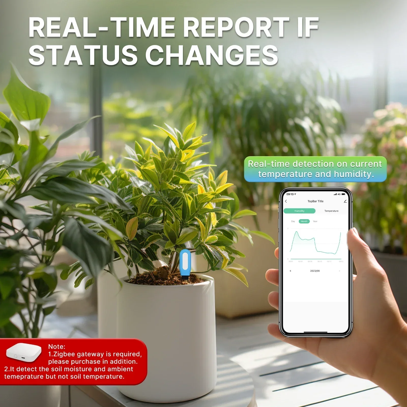 MOES Smart ZigBee Soil Tempera – Smart Garden Sensors Bewertung und Preis