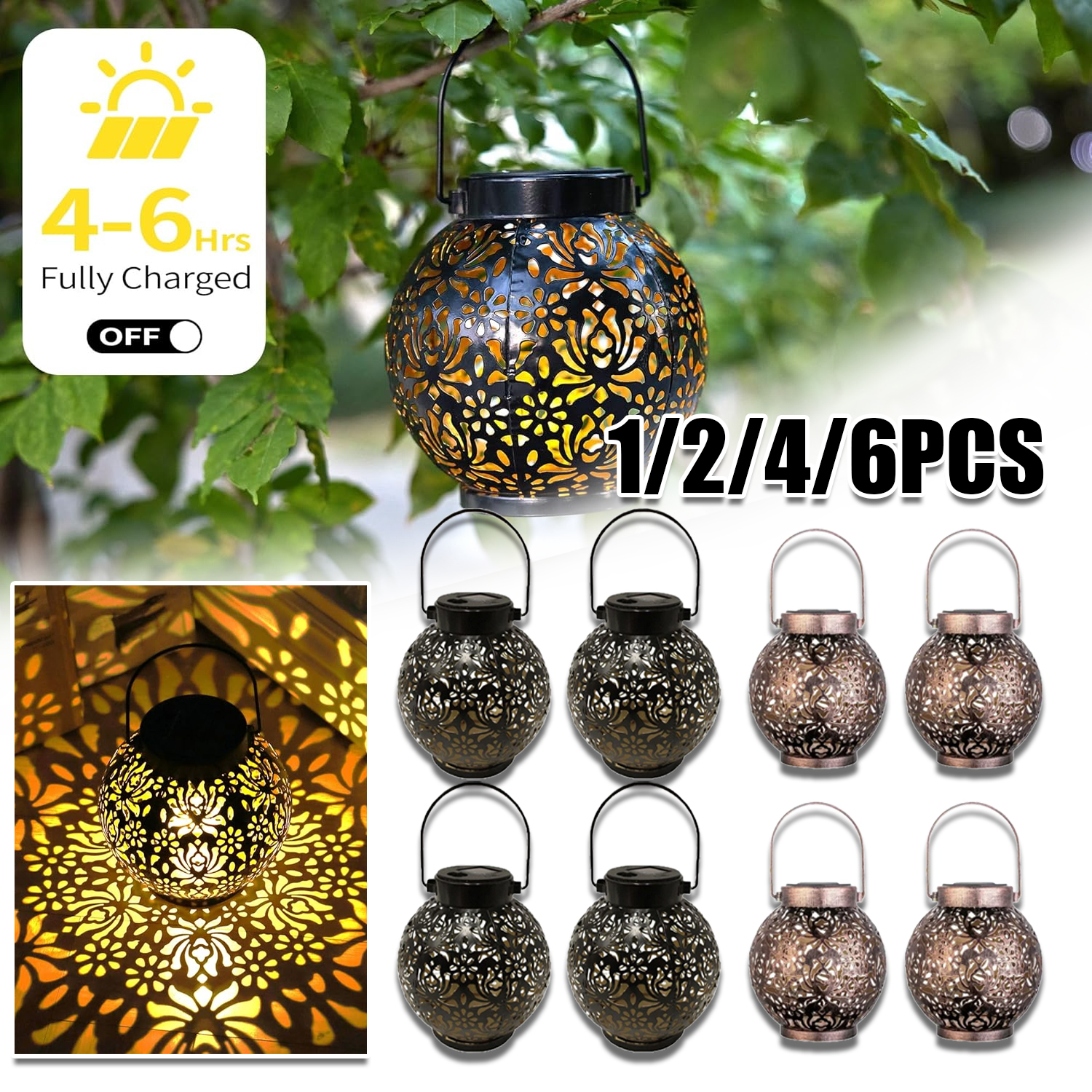 1-6PCS Moroccan Solar Lanterns – Smart Garden Light Camera Bewertung und Preis