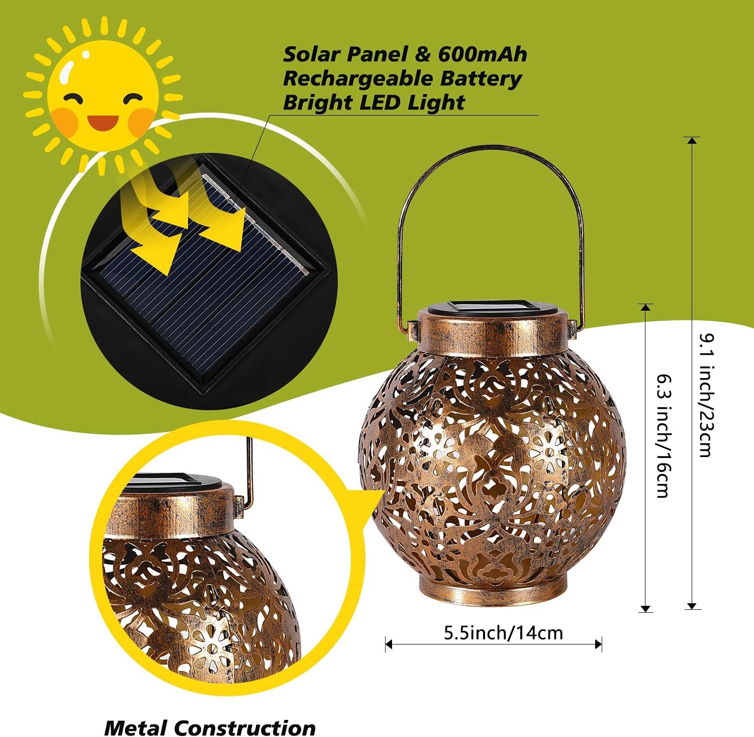 1-6PCS Moroccan Solar Lanterns – Smart Garden Light Camera Bewertung und Preis