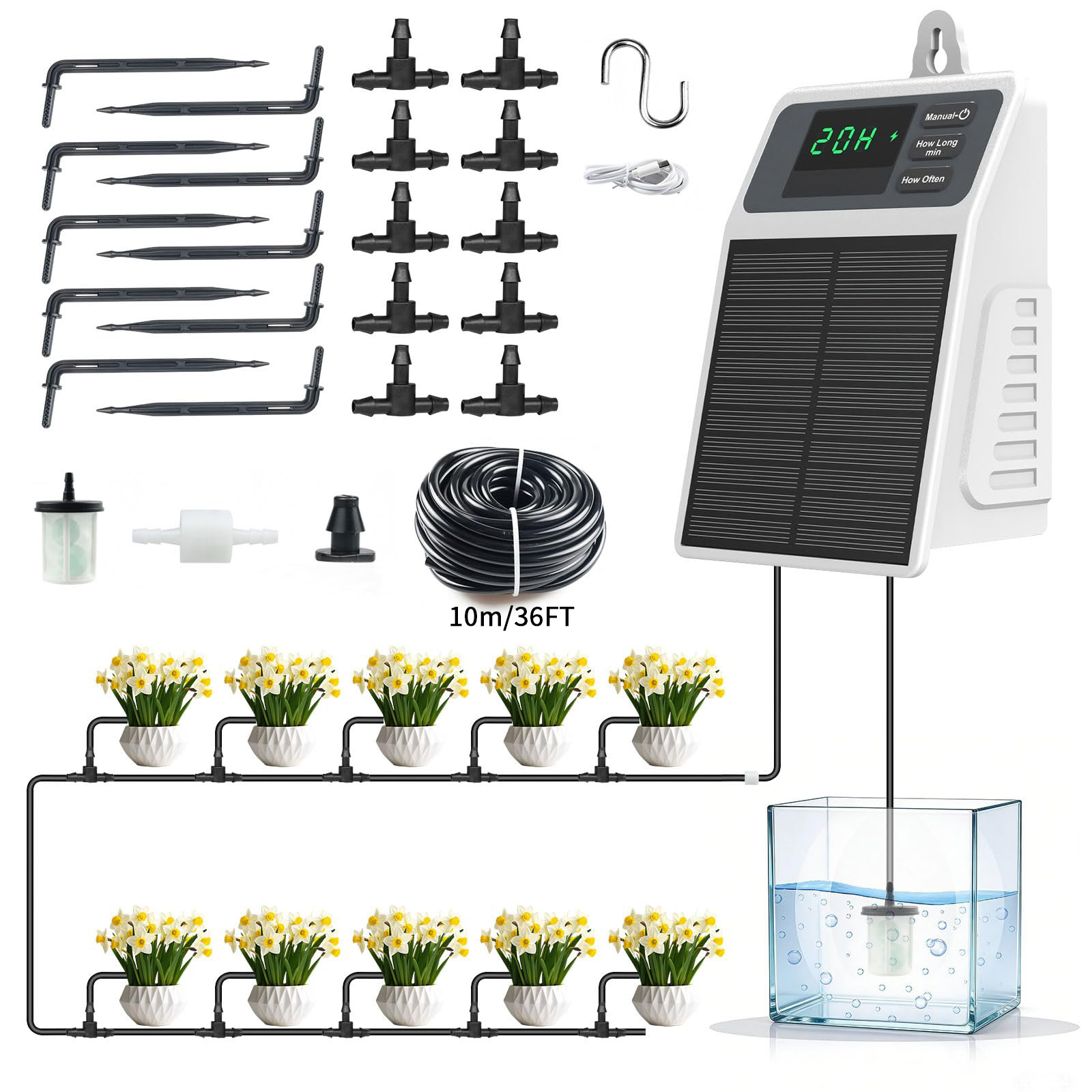 Upgraded Solar Drip Irrigation – Smart Urban Garden Bewertung und Preis