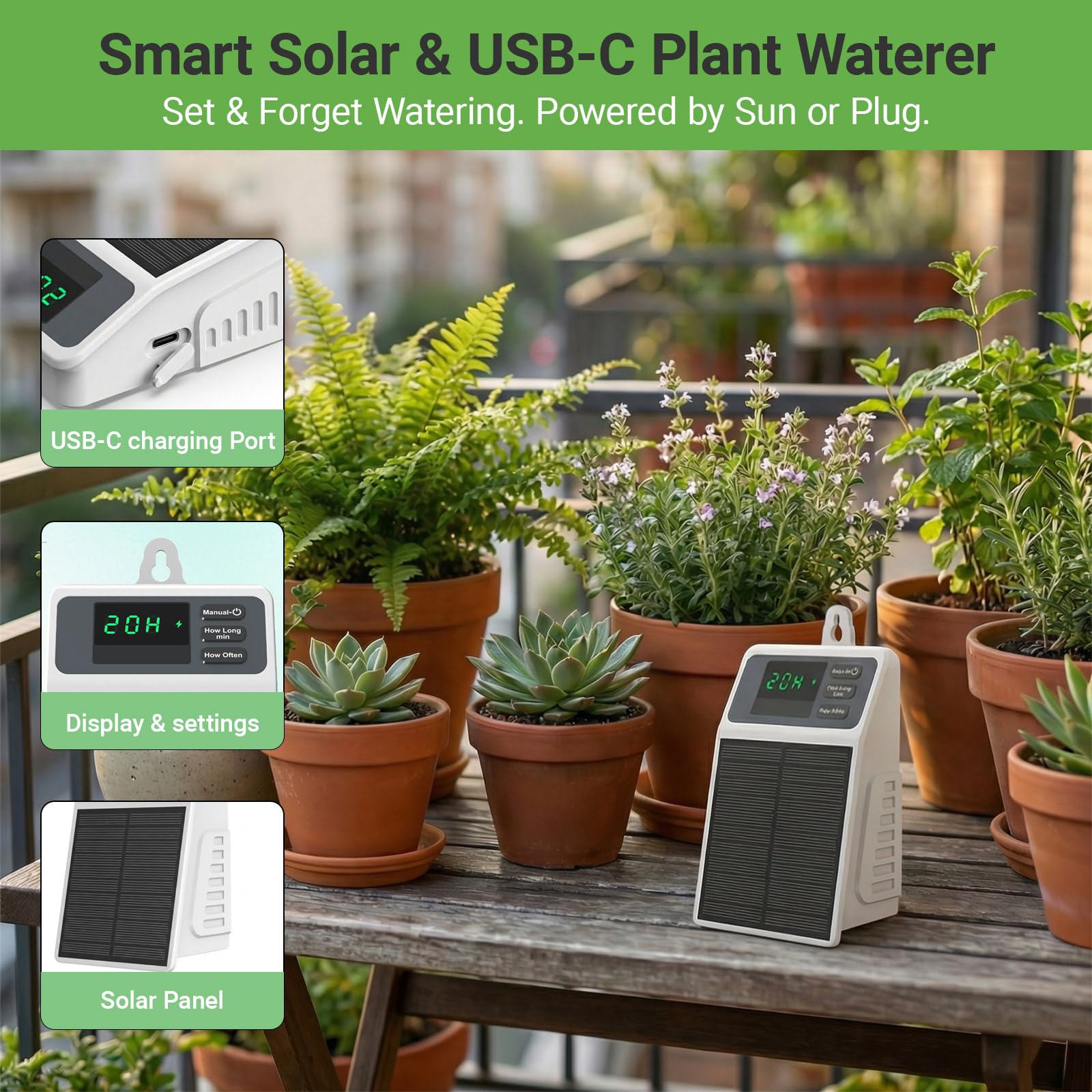 Upgraded Solar Drip Irrigation – Smart Urban Garden Bewertung und Preis