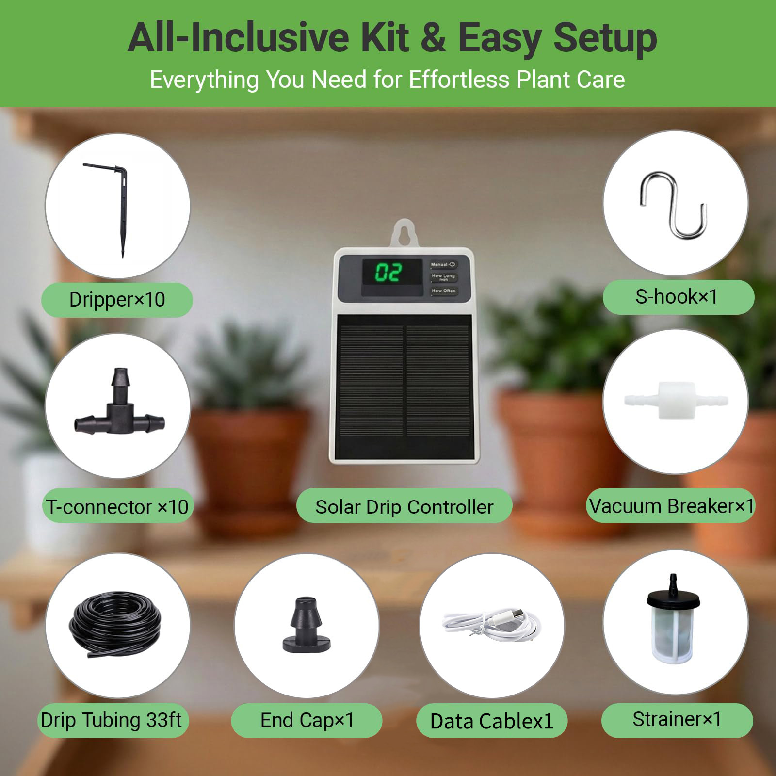 Upgraded Solar Drip Irrigation – Smart Urban Garden Bewertung und Preis
