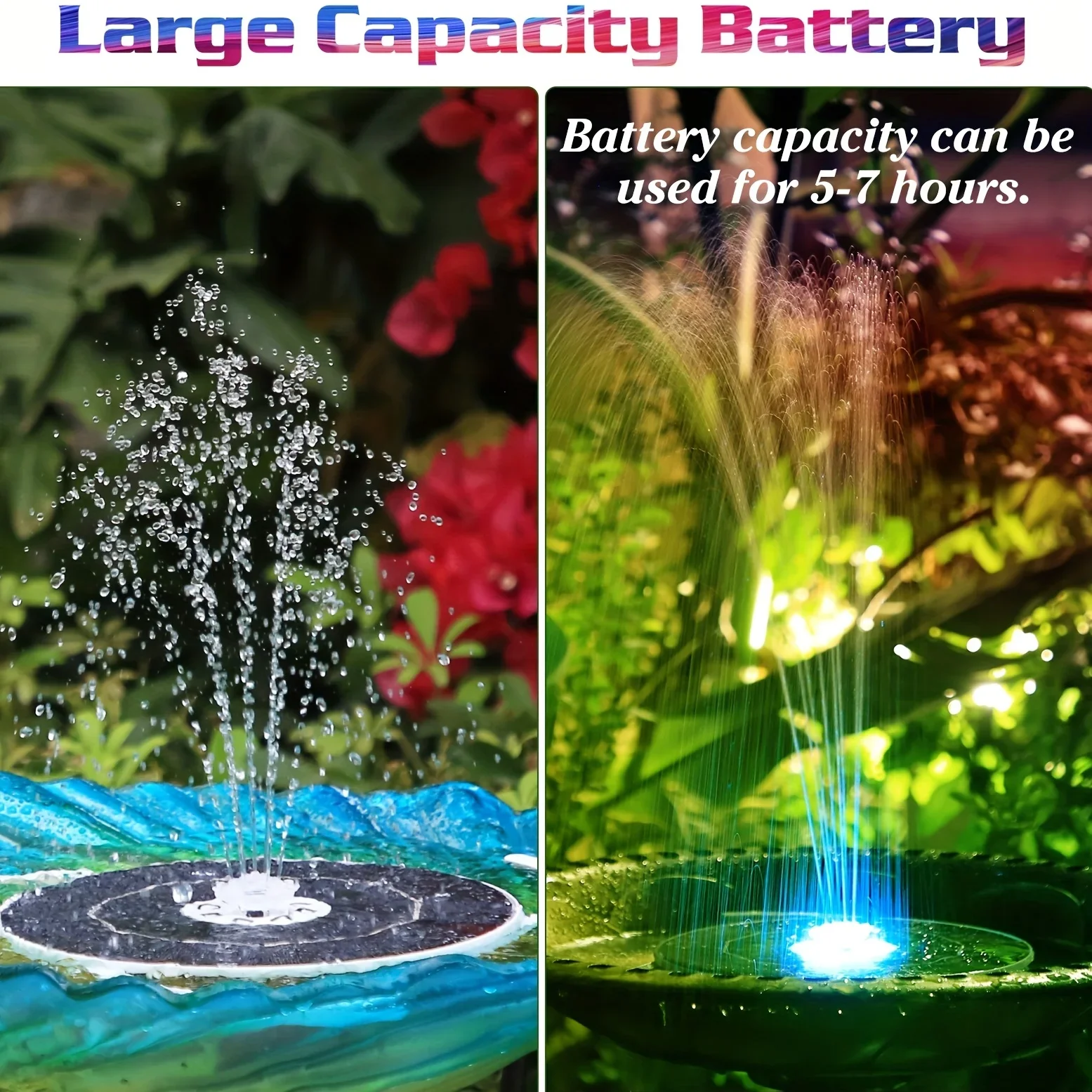 6.5W LED Solar Fountain Pump w – Smart Garden Light Camera Bewertung und Preis