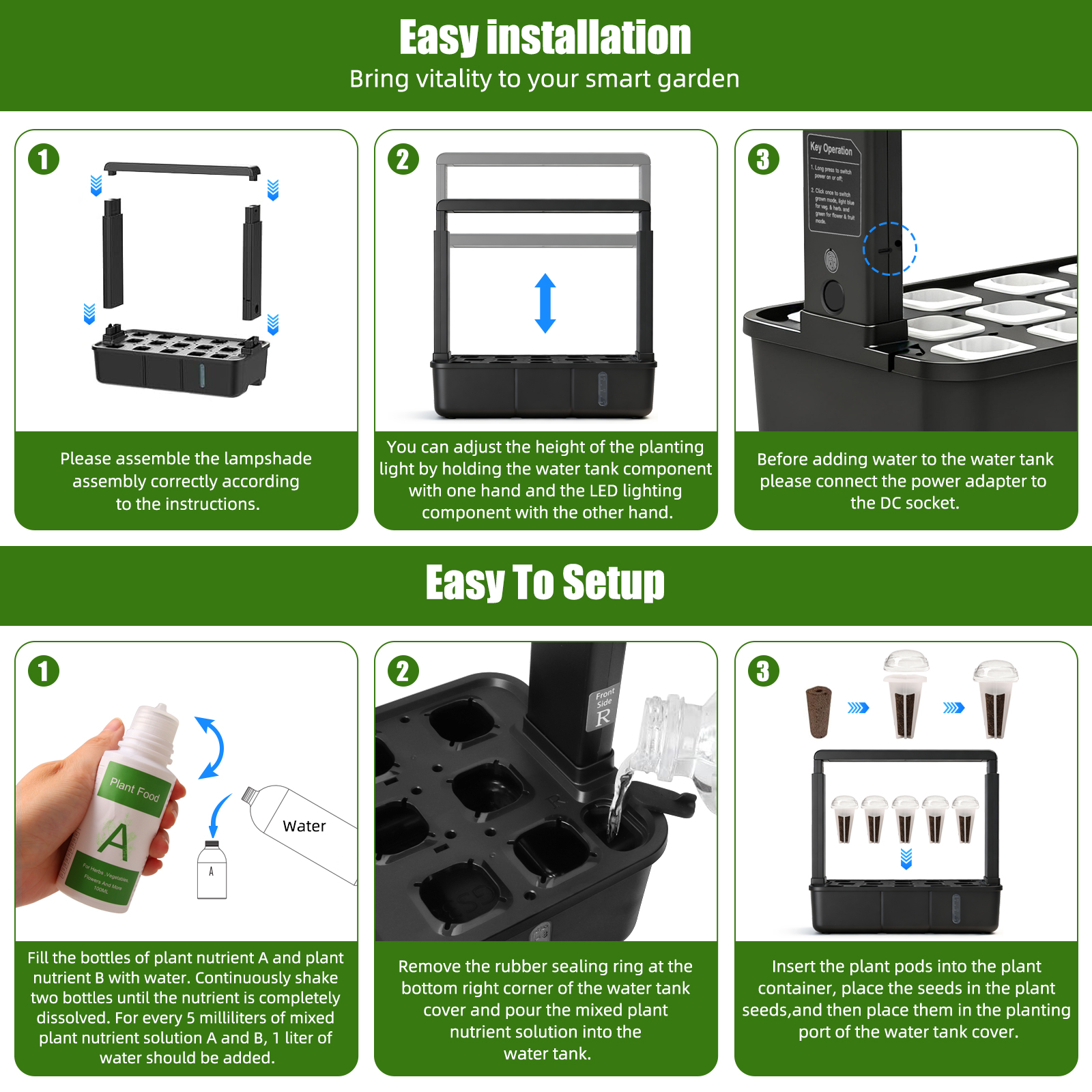 【Hot】15-Pods Indoor Hydroponic – Indoor Herb Garden Kit Bewertung und Preis